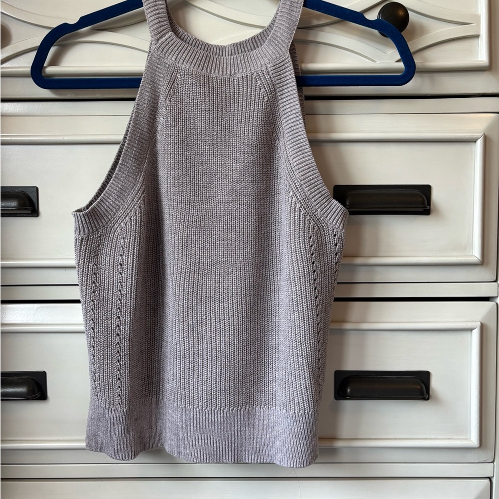 Gentle Fawn Grey/ Lavender Knit Tank